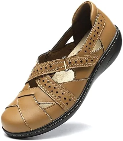 terrikat womens casual brown loafers cute slip on comfort walking flats leather driving moccasins fashion closed toe boat shoes 85 m us 1308 hz85