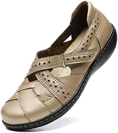 terrikat womens casual gold loafers cute slip on comfort walking flats leather driving moccasins fashion closed toe boat shoes 11 m us 1308 jin11